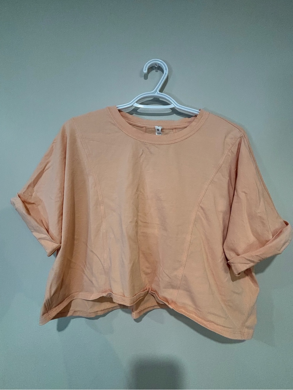 Lululemon Peach Short-Sleeve Boxy Tee - Women